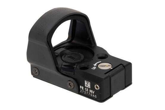 Leupold DeltaPoint Pro sight features a top mount battery compartment